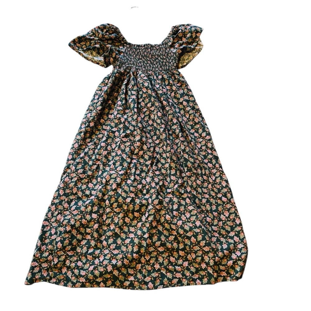 DIP Bridgerton Maple Leaf Off The Shoulder Puff Sleeve Midi Dress - Picture 1 of 6